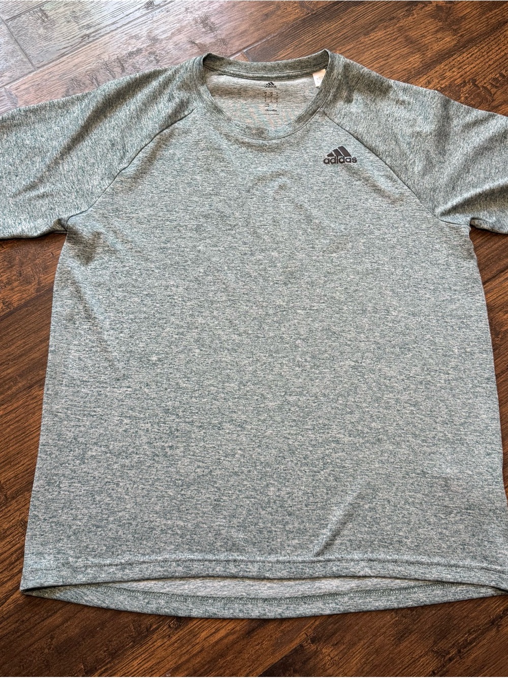 Adidas Men’s Green/Gray Athletic Crew Tee